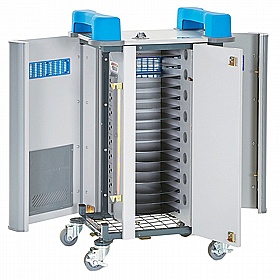 LapCabby Tab 16H Horizontal Single Door Tablet Charging and Storage Trolley - Education