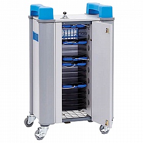 LapCabby Tab 16H Horizontal Single Door Tablet Charge & Sync Storage Trolley