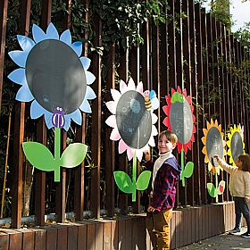 Outdoor Daisy Chalkboards