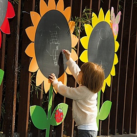 Outdoor Daisy Chalkboards - Education