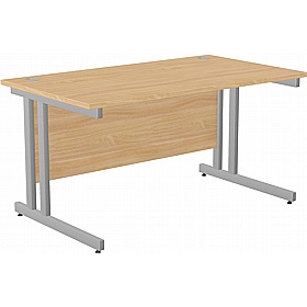 SmartLine Twin Upright Rectangular Office Desk - Office Furniture