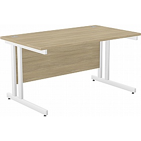 SmartLine Twin Upright Rectangular Office Desk - Office Furniture