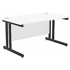 SmartLine Twin Upright Rectangular Office Desk - Office Furniture