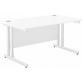 SmartLine Twin Upright Rectangular Office Desk - Office Furniture
