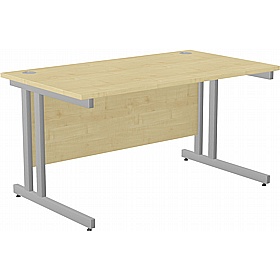 SmartLine Twin Upright Rectangular Office Desk - Office Furniture