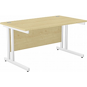SmartLine Twin Upright Rectangular Office Desk - Office Furniture