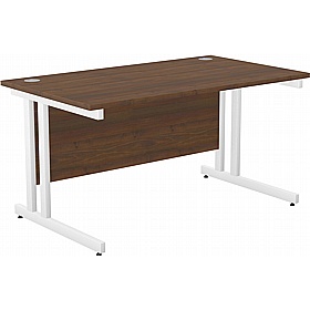 SmartLine Twin Upright Rectangular Office Desk - Office Furniture