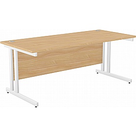 SmartLine Twin Upright Rectangular Office Desk - Office Furniture