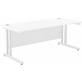 SmartLine Twin Upright Rectangular Office Desk - Office Furniture