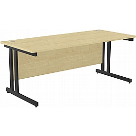 SmartLine Twin Upright Rectangular Office Desk - Office Furniture