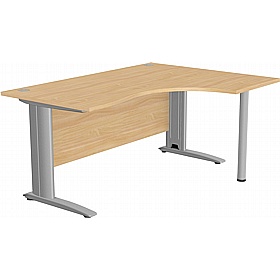 SmartLine Ergonomic Radial Cable Managed Office Desks - Office Furniture