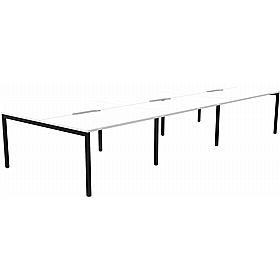 SmartLine 6 Person Back to Back Bench Office Desking - Office Furniture