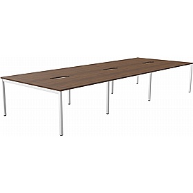 SmartLine 6 Person Back to Back Bench Office Desking - Office Furniture