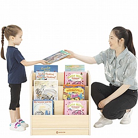 Bright Beginnings Double Sided Nursery and Library Bookcase - Education