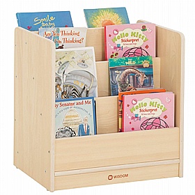 Bright Beginnings Double Sided Nursery and Library Bookcase