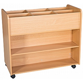 Folio Premium Library Double Sided Mobile Kinder Book Trolley