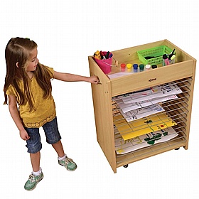 Bright Beginnings Arts and Crafts Mobile Storage and Drying Unit