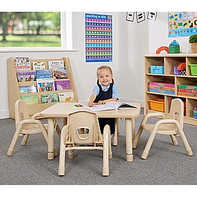 Wisdom Elegant Height Adjustable Rectangular Tables - Education