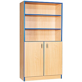 Folio Premium Library Flat Top Bookcase Cupboards