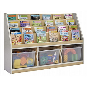 Modern Thrifty Nursery and Library Bookcase and Tray Storage