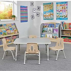 Modern Thrifty Height Adjustable Rectangular Tables - Education