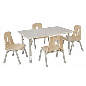 Modern Thrifty Height Adjustable Rectangular Tables - Education