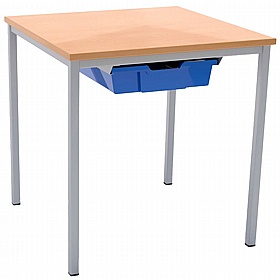Campus Fully Welded Square School Tables with Tray