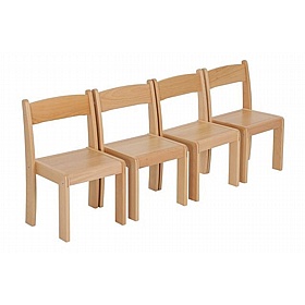Zona Beechwood Nursery and Pre School Chairs - Pack of 4 - Education