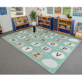 Alphabet Stones Rectangular Placement Carpet