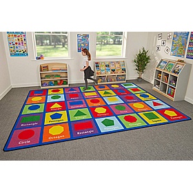 Large Shapes Rectangular Placement Carpet