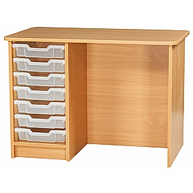 Campus Teachers Office Desk with Tray Storage