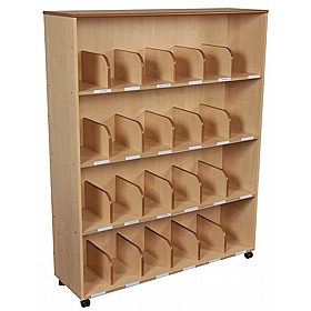 Maple Adult Mobile Bookcase
