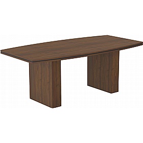 Grandeur Pinstripe Boat Shaped Meeting and Boardroom Tables - Office Furniture