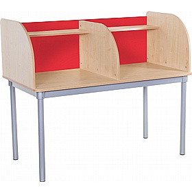 Campus Curve Double Study Carrels