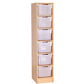 Veste Single Column 6 Extra Deep Tray Uniform Storage
