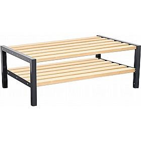 Veste Premium Double Sided Changing and Cloakroom Bench Seats with Shoe Rack