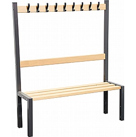 Veste Premium Single Sided Changing and Cloakroom Bench Seats with Hooks