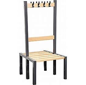 Veste Premium Double Sided Changing and Cloakroom Bench Seats with Hooks - Education