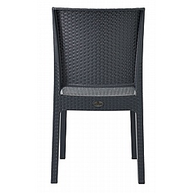 Canterbury Rattan Polypropylene Bistro Chairs - Office Furniture