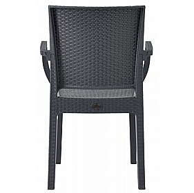 Canterbury Rattan Polypropylene Bistro Armchairs - Office Furniture