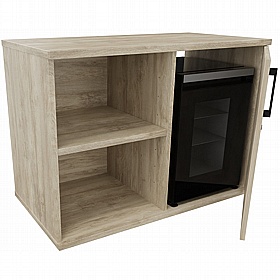 Unified Compact Fridge Credenza Unit - Office Furniture