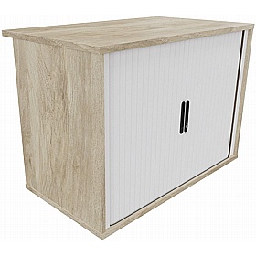 Unified Desk High Wooden Tambour Office Cupboards - Office Furniture