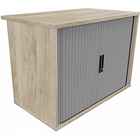 Unified Desk High Wooden Tambour Office Cupboards - Office Furniture