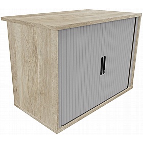 Unified Desk High Wooden Tambour Office Cupboards - Office Furniture