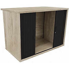 Unified Desk High Wooden Tambour Office Cupboards - Office Furniture