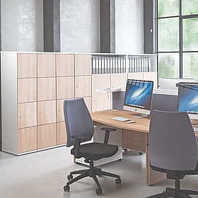 Unified Wooden Office Lockers