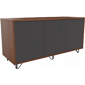 Boss Design Contract 3 Door Desk High Credenza with Wire Feet - Office Furniture