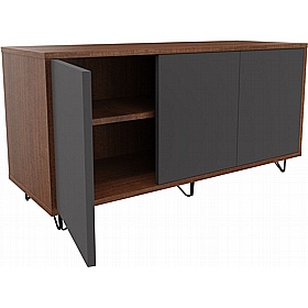 Boss Design Contract 3 Door Desk High Credenza with Wire Feet - Office Furniture