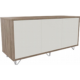Boss Design Contract 3 Door Desk High Credenza with Wire Feet - Office Furniture
