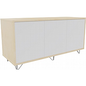 Boss Design Contract 3 Door Desk High Credenza with Wire Feet - Office Furniture